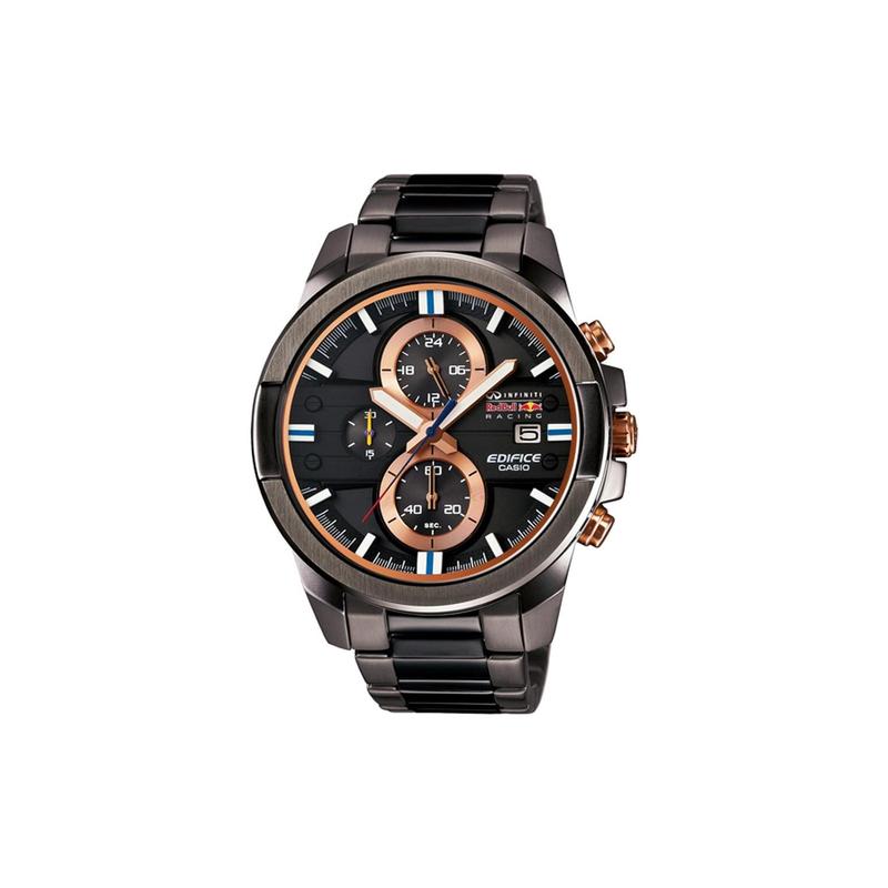 

Casio EDIFICE trendy waterproof quartz movement stainless steel strap Japanese and Korean watch 54.5mm46.6mm12.8mm men s watch black EFR-543RBM-1A чорний
