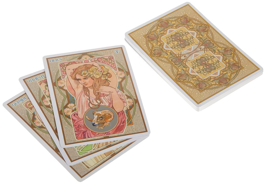 Kancharo 22-Card Oracle Card Set, Tarot Card Reading [Astrological Oracle Cards] Includes Japanese Oracle Card Basic Instructions & Pouch (Authentic)