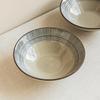 Aged-Style Large Ceramic Soup Bowl - Open-Mouth Tableware for Home & Restaurant.