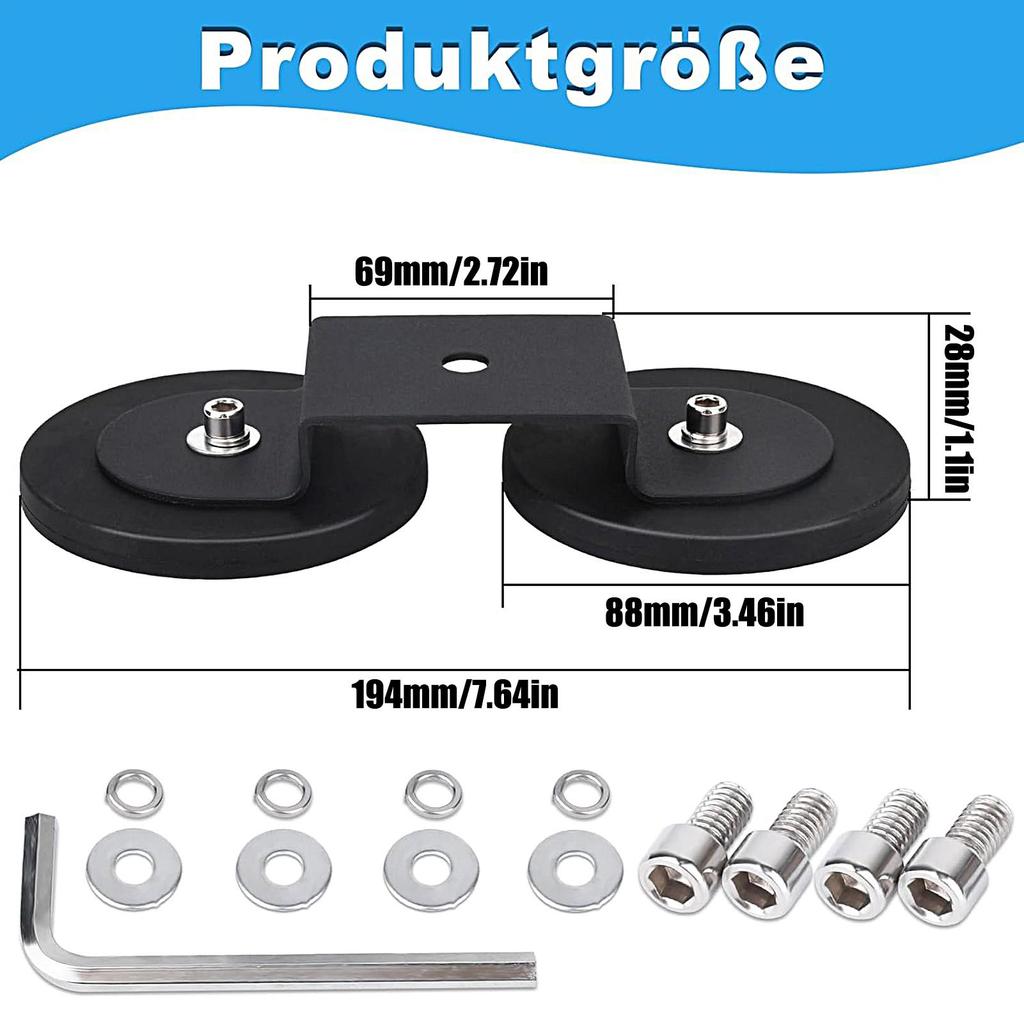 Magnetic Roof Rack Base Led Light Mounting Aluminum Alloy Brackets Strong Sucker No Drilling For Outdoor Roof Off Road Vehicle