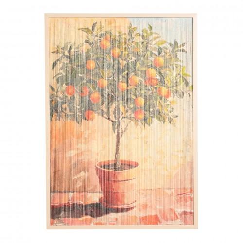Hestia Thread Wall Art Picture - Orange Tree