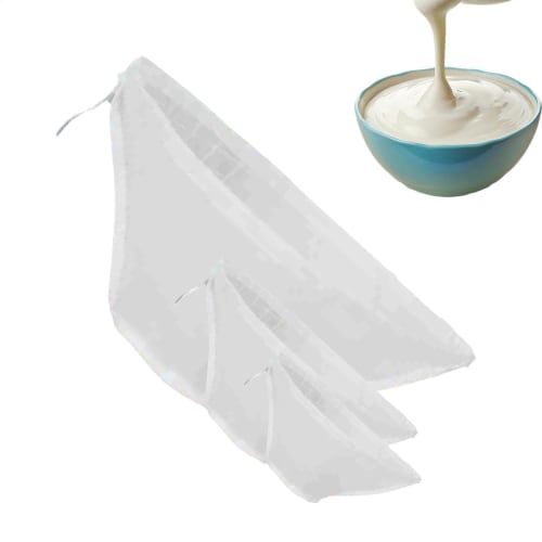 Nut Milk Bag, Cheesecloth Straining Bags, Almond Milk Strainer, Soy Milk Bag, Milk Nut Strainer, 3-pack of Nut Milk Bags Versatile and Multi-purpose f