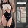 Sex Lingerie Pure Lust Sexy Bunny Maid Uniform Free and Edible One-piece Hip Bared Temptation Clothes Set