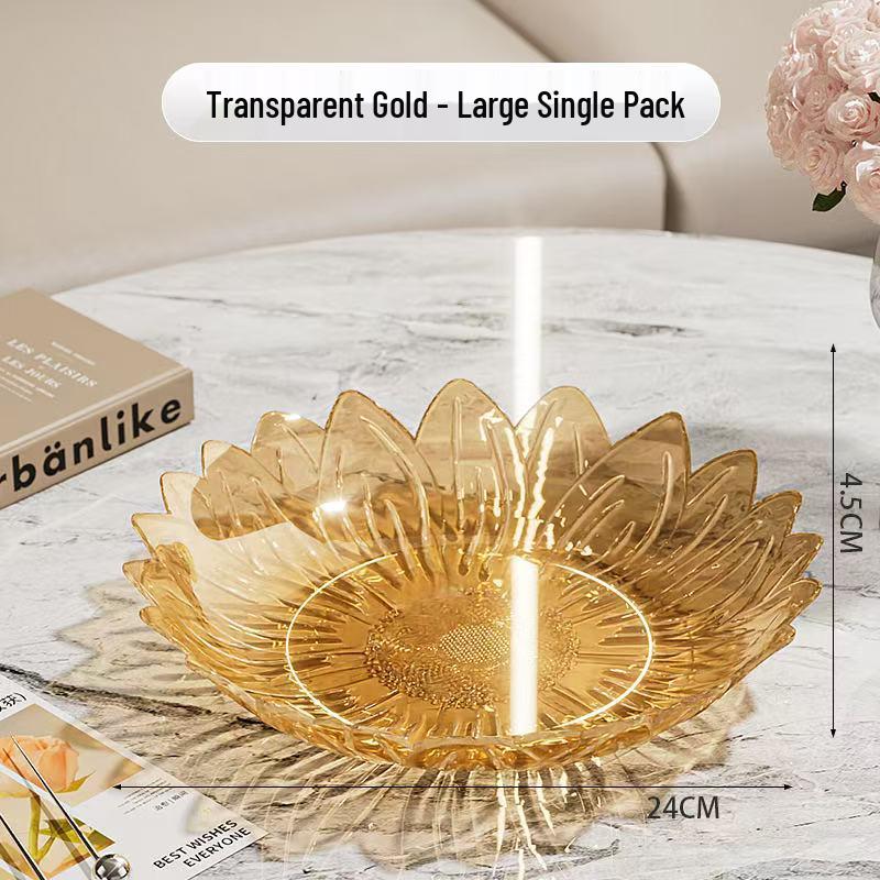 Luxury Minimalist Three-Tier Fruit and Snack Display Plate for Hotel and Home Décor