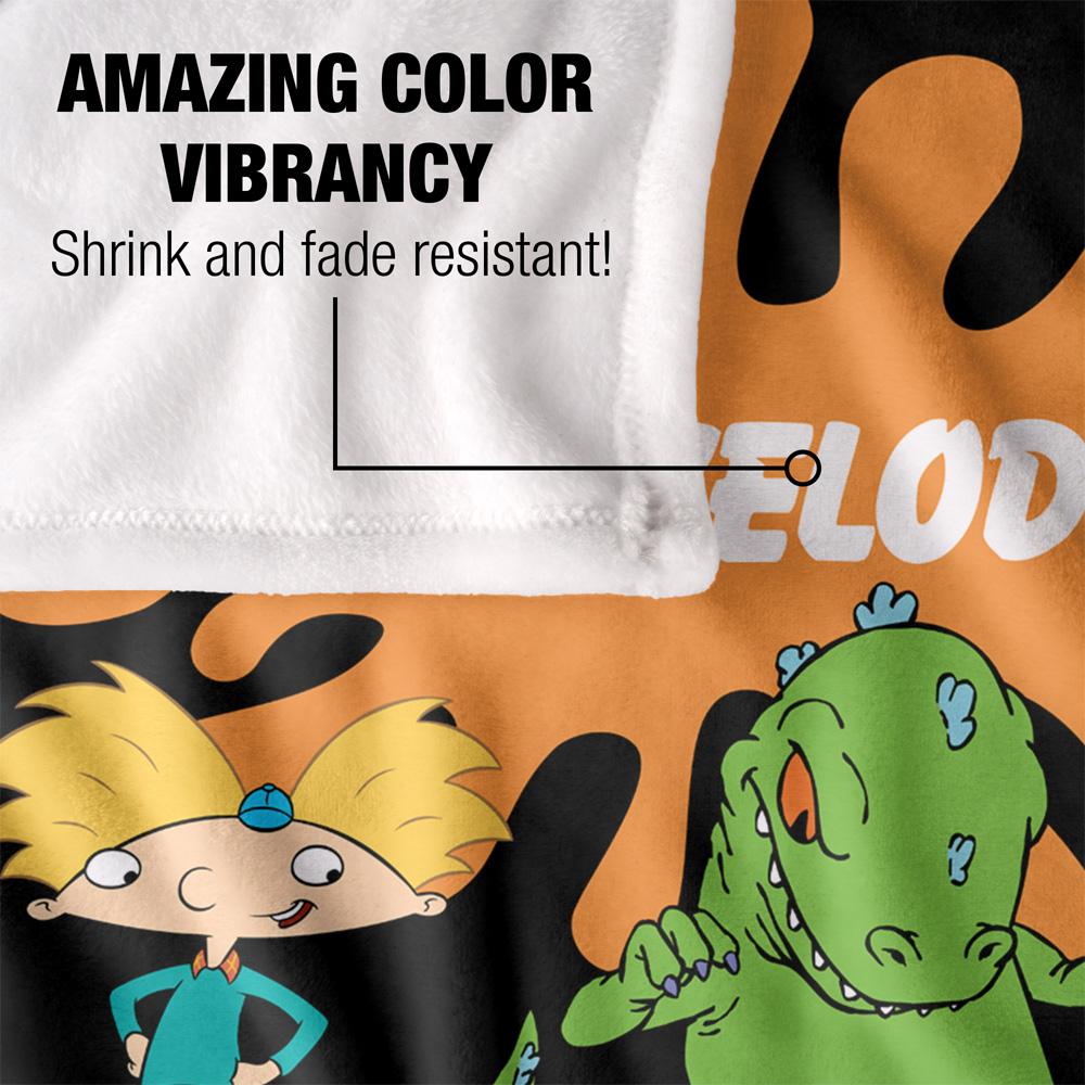 NICKELODEON Silky Splat Group Supersoft Blanket