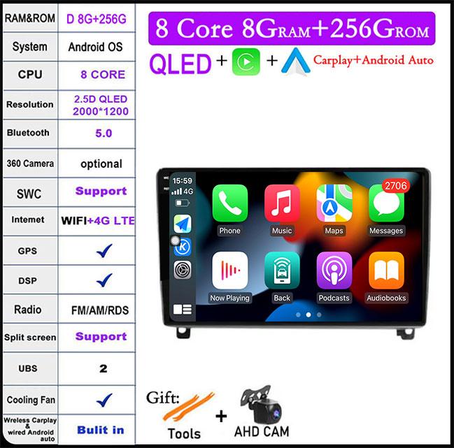 Android14 For Peugeot 407 1 2004 - 2011 Auto Car Stereo Radio Video Multimedia Player Monitor Navigation GPS Autoradio Head Unit
