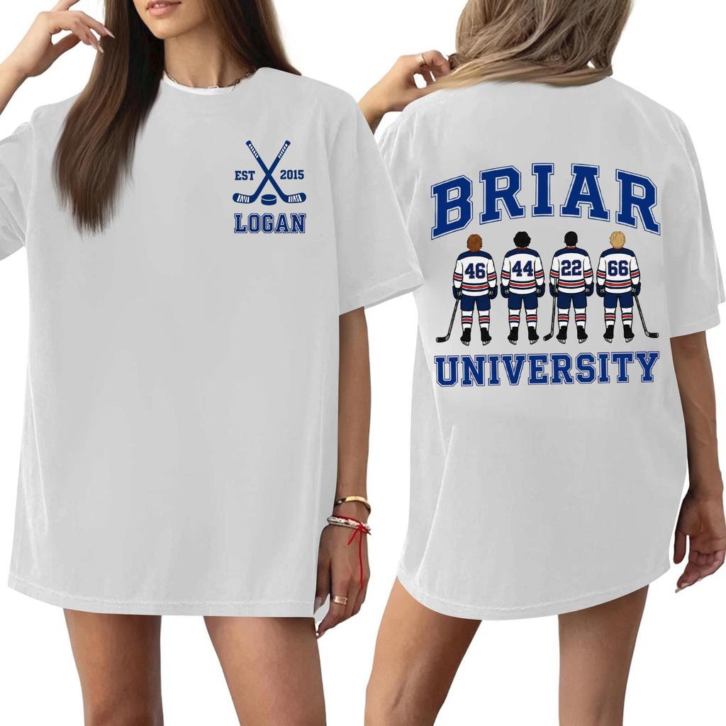 Women Casual Short Sleeve T Shirt Letter Print Loose Fit Crew Neck Soft Fabric Comfortable Wear Daily Use