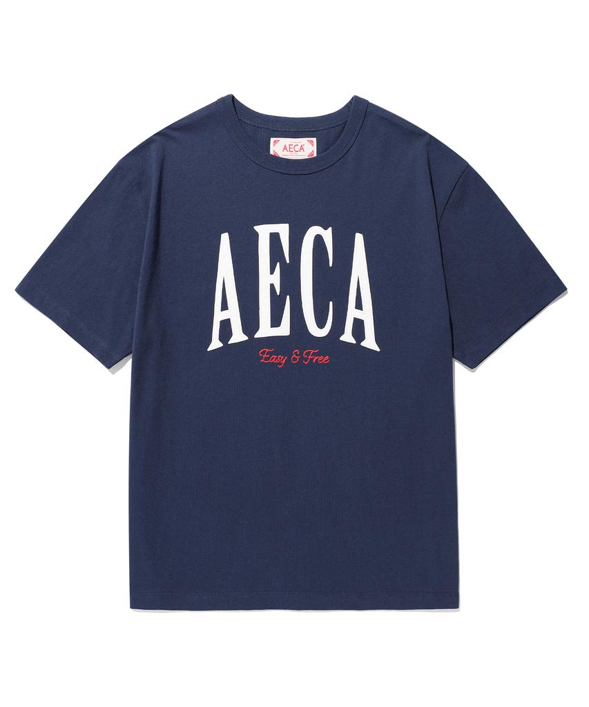 AECA (Unisex) Aeca Symbol Felt Half Sleeve Tee (3Color)