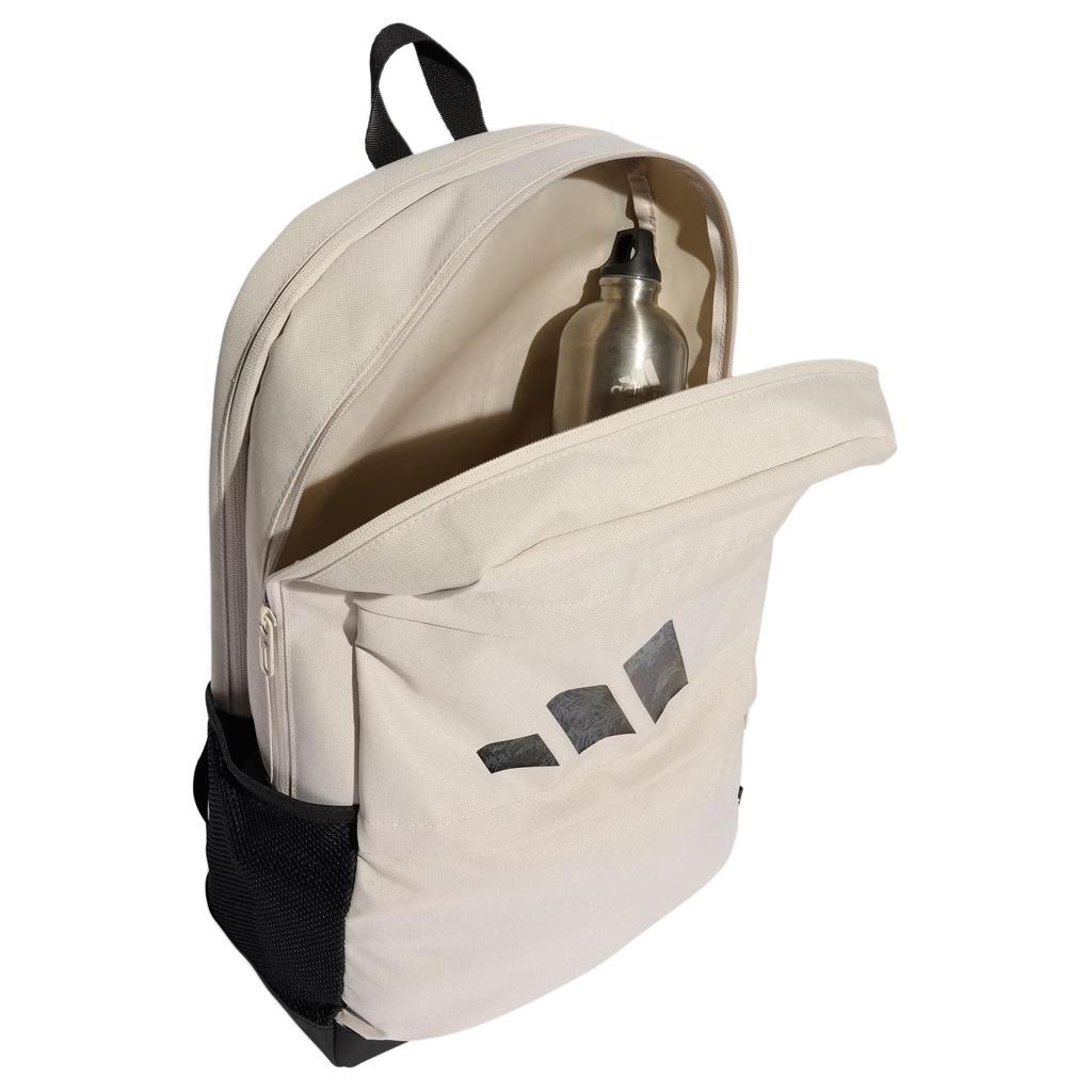 Adidas Recycled Polyester Backpack Unisex Beige & Black Adidas JZ4792