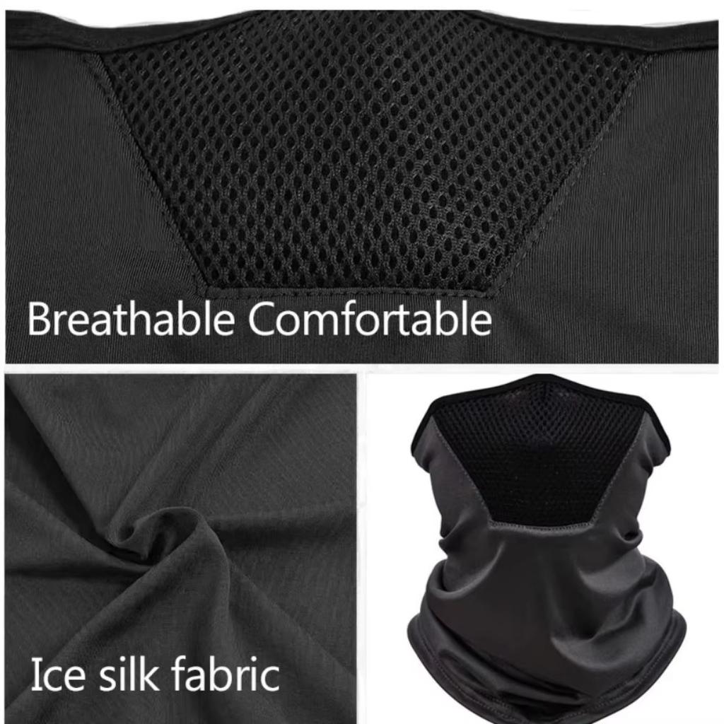 Outdoor Mens Hiking Cycling Mask Scarf Breathable Neck Gaiter Sport Motorcycle Summer Sun Ultra UV Protection Face Cover
