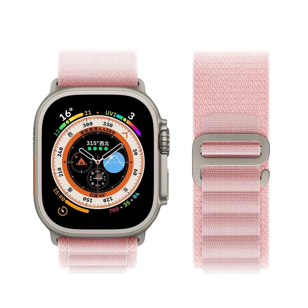 Alpine Strap for Apple Watch Bands 44mm 40mm 49mm 45mm 41mm 38mm 42mm Nylon Bracelet Iwatch Ultra 2 Series 9 3 4 5 6 7 8 SE Belt