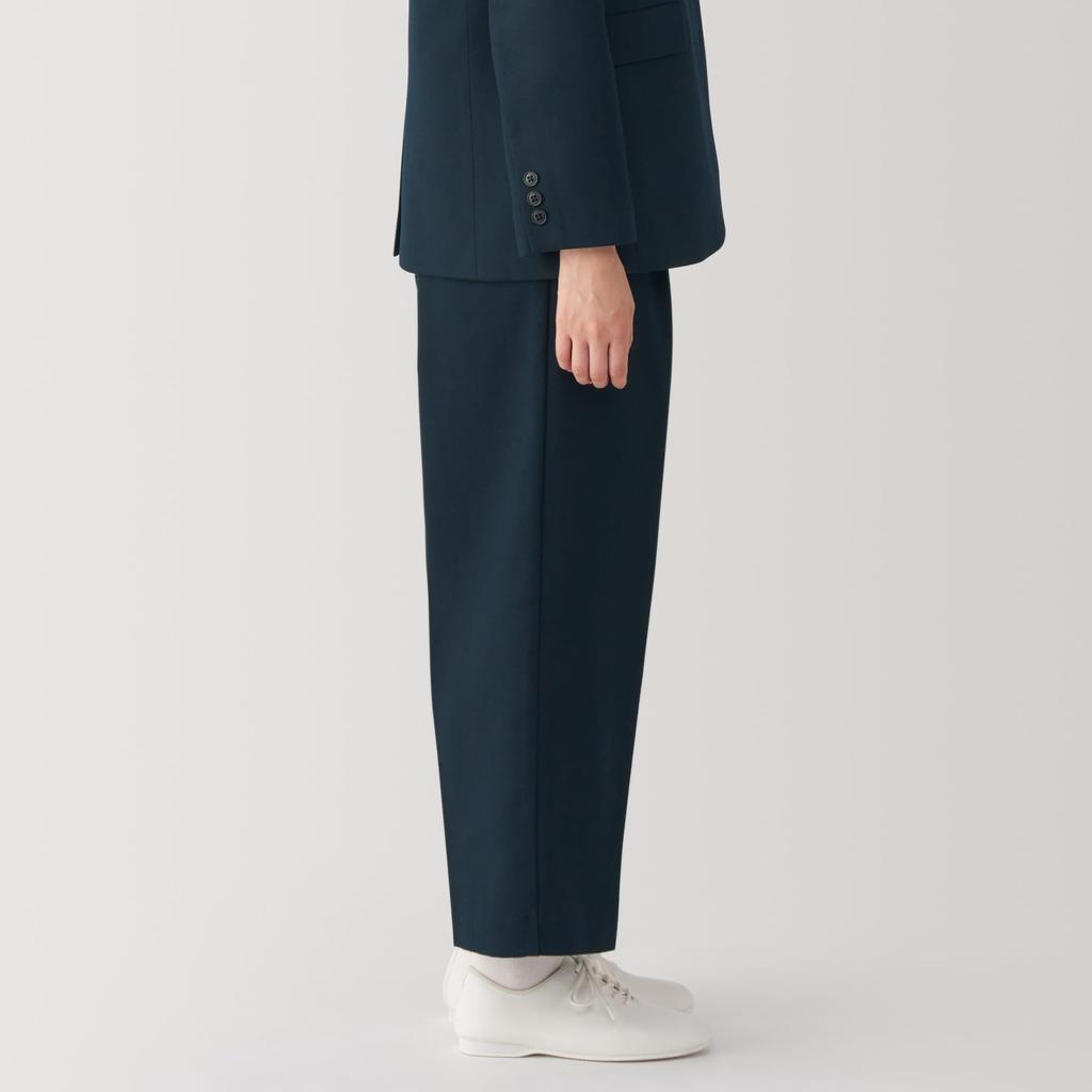 MUJI Brushed Tapered Pants BE1U9A4A Dunkelblau S Damen Damen Damen