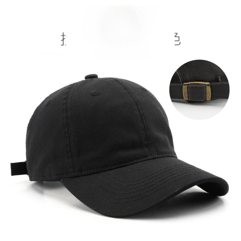 Japanische Damen Retro einfarbige leichte Board gewaschene Baumwoll Baseballkappe Outdoor-Sport Herren Reise Sonnenschutz Baseballkappe