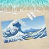 Katsushika Art Great Waves Cartoon Towel Towels For Beaches Yoga Studios Gyms Hot Springs Swimming Pools And Picnics