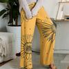 Pajama Pants, Sleepwear, Casual Drawstring Elastic Waist Pants, Comfortable Straight-leg Loose Pants