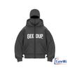 Trendy Brand Double-Hat Unique Design Hooded Sweatshirt for Autumn and Winter, Hooded and Windproof High Street Jacket
