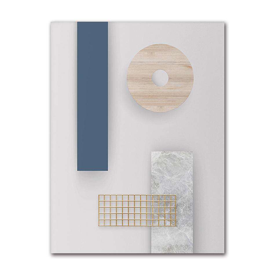 Modern Green Geometric Abstract Canvas Painting Posters and Prints Wall Art Pictures for Bedroom Living Room Nordic Home Decor