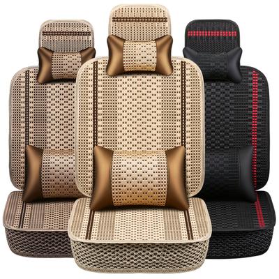 1PCS Car Seat Cover,Luxury Car Seat Cushion Hand-woven Ice Silk Car Seat Cover Summer Front Seat Universal Car Seat