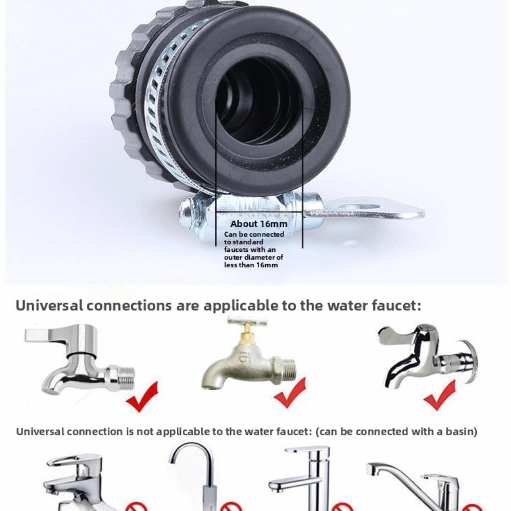 Non-slip Water Faucet Adapter Adjustable Plastic Hose Fitting Car Wash Faucet  Garden Irrigation