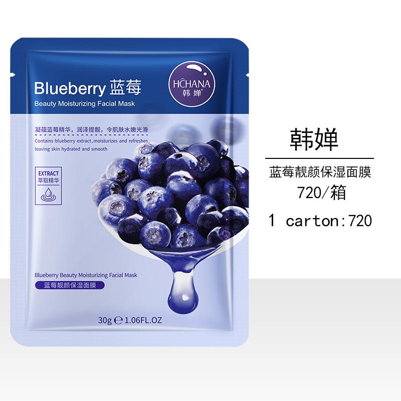 Blueberry Hydrating and Moisturizing Facial Mask - Aloe Vera Plant Care and Brightening Skin Moisturizing Mask