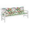 VidaXL Garden Bench Cushions Set of 2 Multicolour 200x50x7 Cm 361749