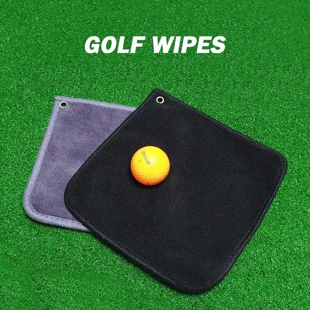 Portable Microfiber Golf Towel with Retractable Hook Absorbent Golf Wipe Cloth Quick Drying Golf Cleaner Golf Supplies