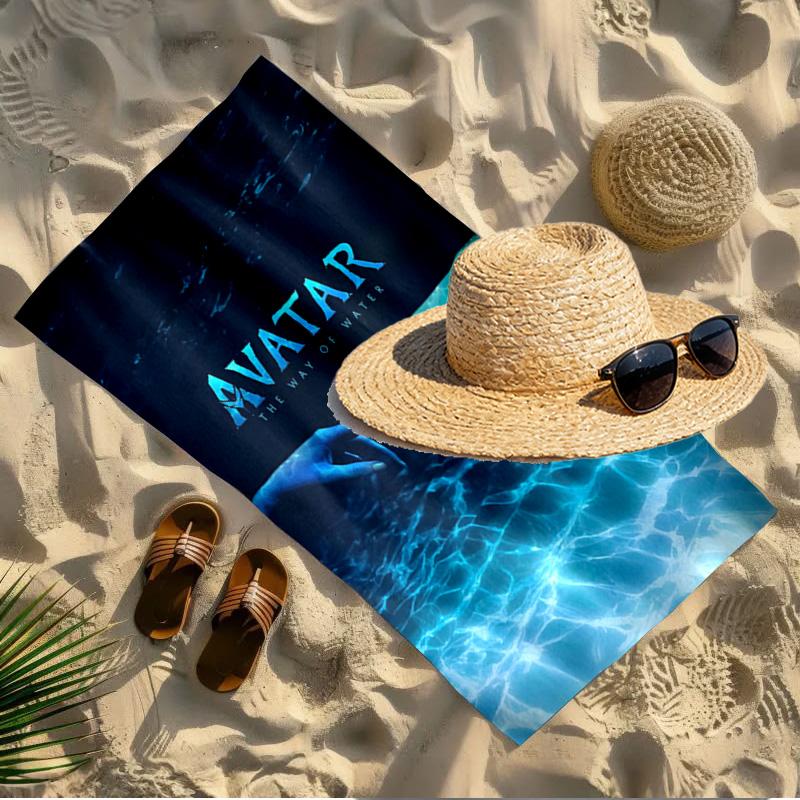 Avatar Print Beach Towel Design, Soft, Lightweight. for Home Bathroom, Spa, Pool, Yoga, Surfing, Camping, Gift for Family, Friend