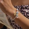 2026 New Y2K Shiny Open Bracelets Women Heart Flower Dripping Oil Dragonfly Bangle Sweet Cute Stylish Party Jewelry Accessories