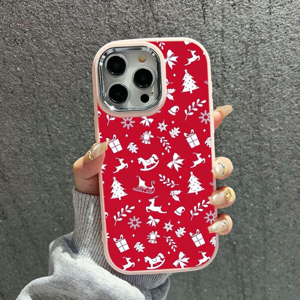 N111 Merry Christmas art Happy New Year мягкие чехлы для телефонов iPhone 16Pro — фото 18