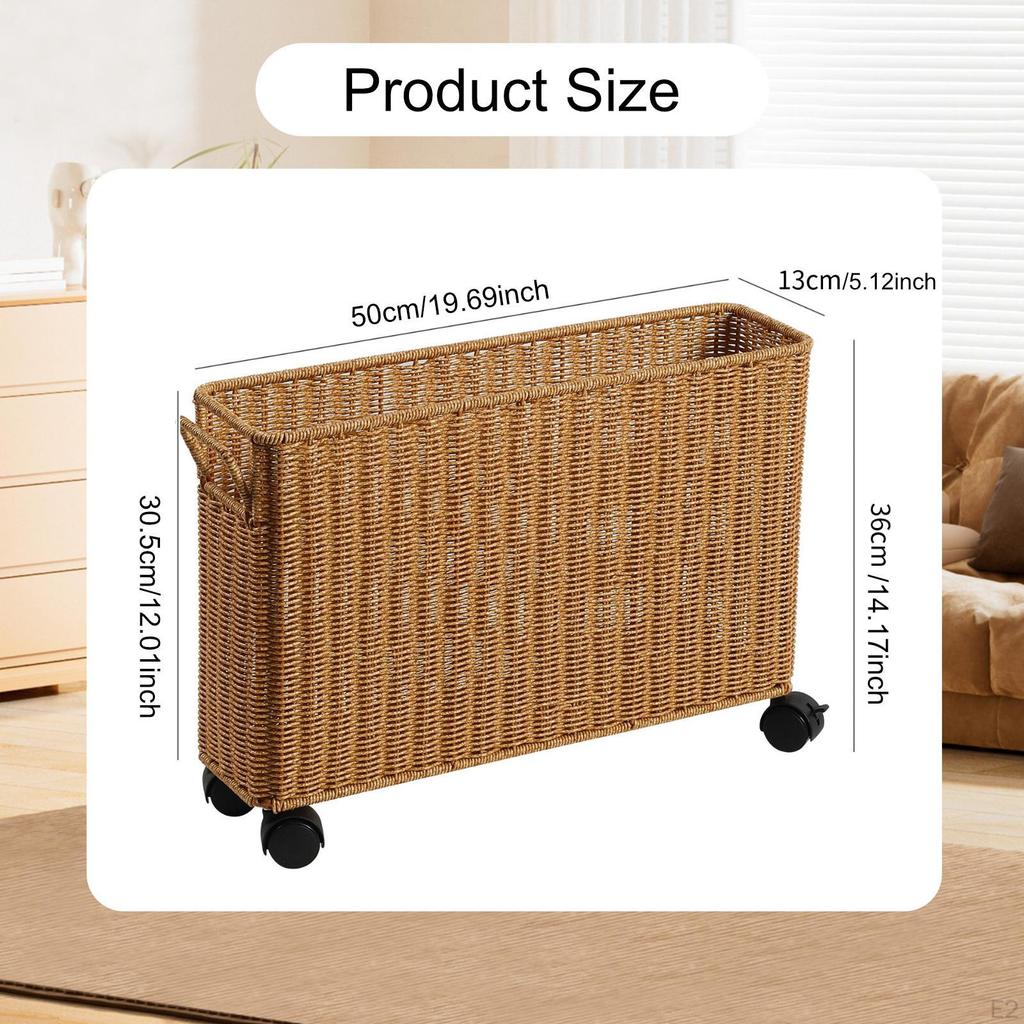 Basket Magazine Holder Toy Baskets Sundries Organizer Storage Bin for Bedroom Home Room