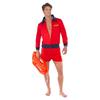 Baywatch Mens Lifeguard Beach Logo Costume