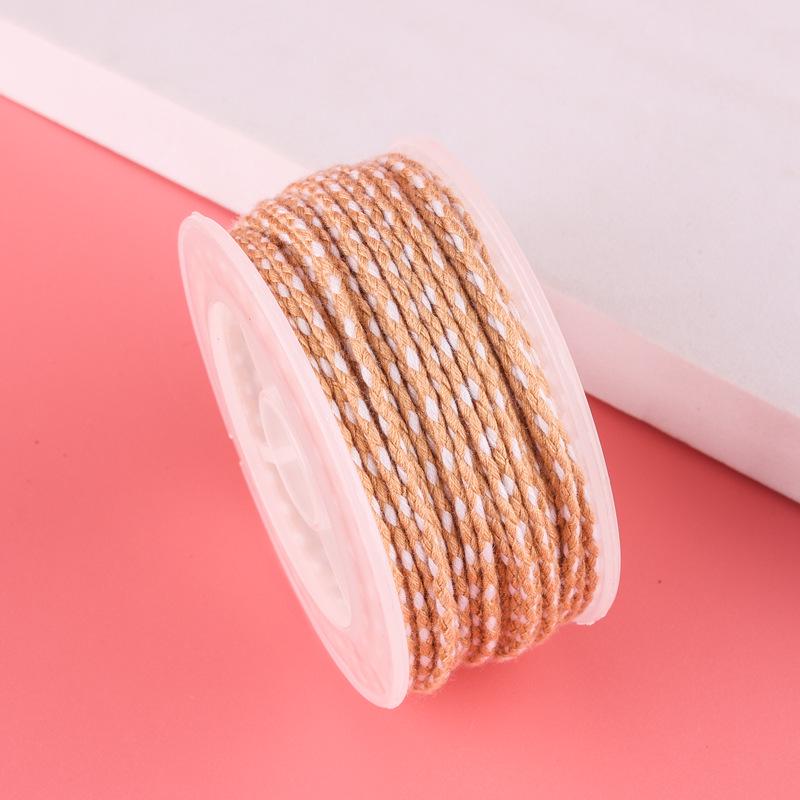 Sigu Sanhua Tibetan-Style Star & Moon Bodhi Cotton Thread - Non-Elastic, Wear-Resistant DIY Weaving Rope