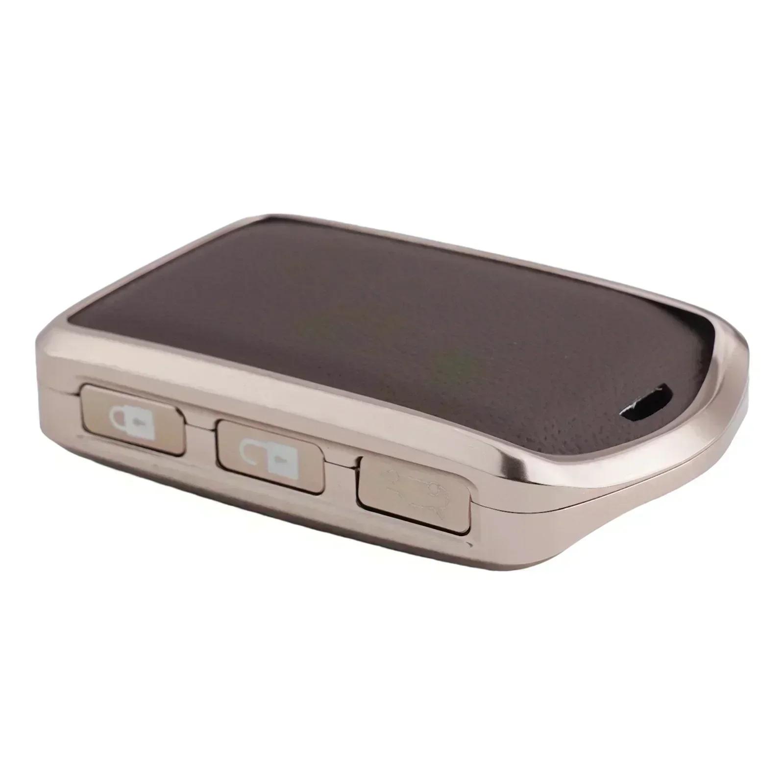 

Чехол для автомобильного ключа держатель для Volvo XC40 XC60 XC70 XC90 V70 V90 C30 S60 S80 S90 алюминиевый кожаный корпус ключа коричневый