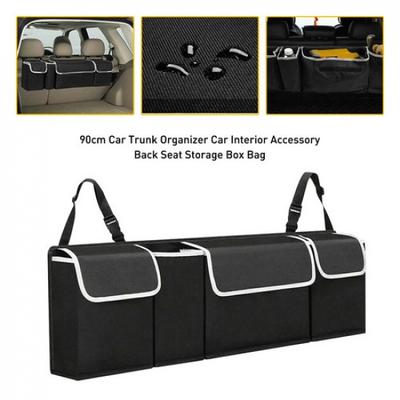 Accessoires d'organisation de coffre de voiture Sac de rangement Oxford pour dossier de siège intérieur 4 Poches V
