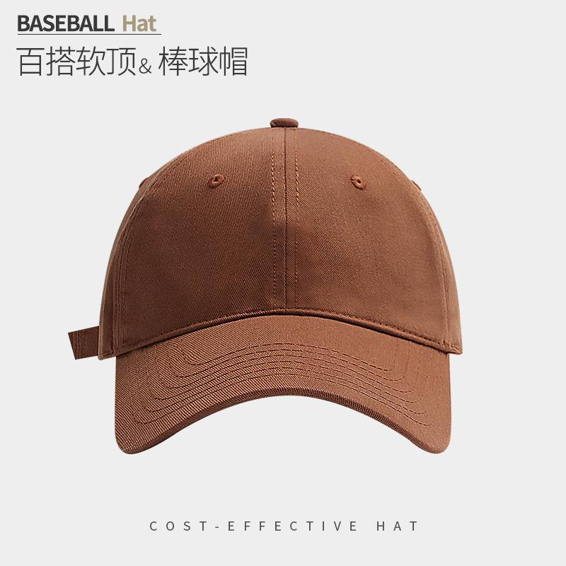 Embroidered Letters Show The Face Small Peaked Cap Children'S Season Sun Protection Warm Versatile Big Head Circumference Baseball Cap