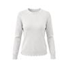 Women's Casual Top with Lace Collar Long Sleeve Fitted Blouse for Everyday Wear