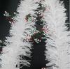 Christmas Dark Green White Edge Tinsel with Feather Strip and Madder Encryption
