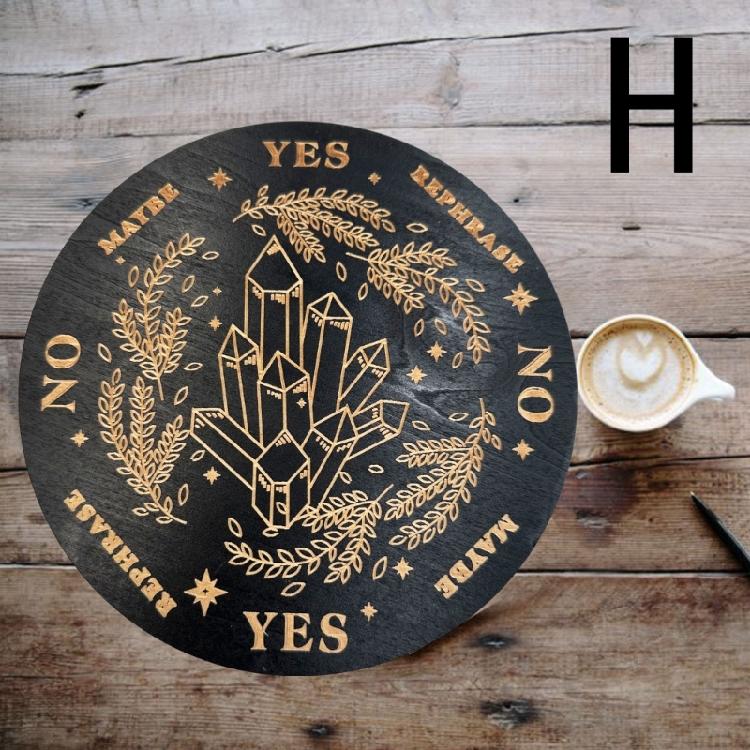Holz Pendelbrett für Divination Mondenergie Platten Meditation Hexerei Zubehör Altar Metaphysische Astrologie Rituale