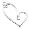Irregular Oval Frame Connectors Moon Hammered Texture Links For Earring Making