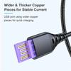 5A Micro USB Cable Fast Charging Phone USB Wire Cord Green LED Lighting USB Charger Data Cable 0.3/1/2/3M