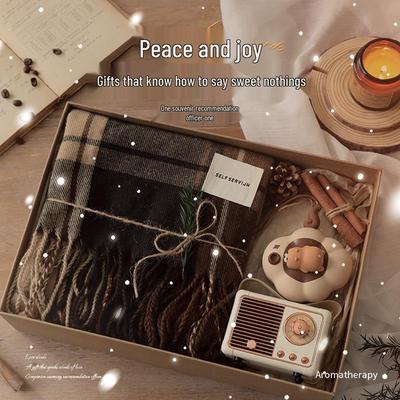 High-End Mädchen Herbst- & Winter-Schal-Geschenkbox – Perfekt für Weihnachten & Geburtstage