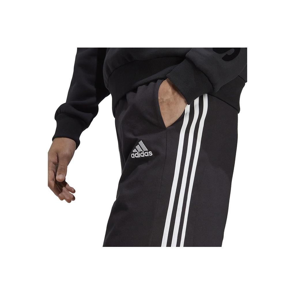 Adidas Logo Stripe Print Shorts Men Bottoms Black IC9382