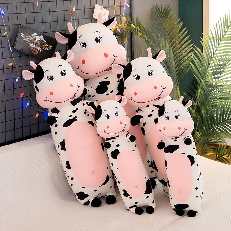 

Креативная полосатая корова, подушка-плед, зодиакальная плюшевая игрушка, диванная подушка, подушка для ног, дети спят с куклами 70 cm (0.55kg)