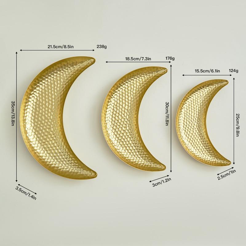 

Retro Moon Fruits Plate Living Room Light Luxury Plate Restaurant Decoration Trays Modern Entrance Hall Snack Storage Tray
