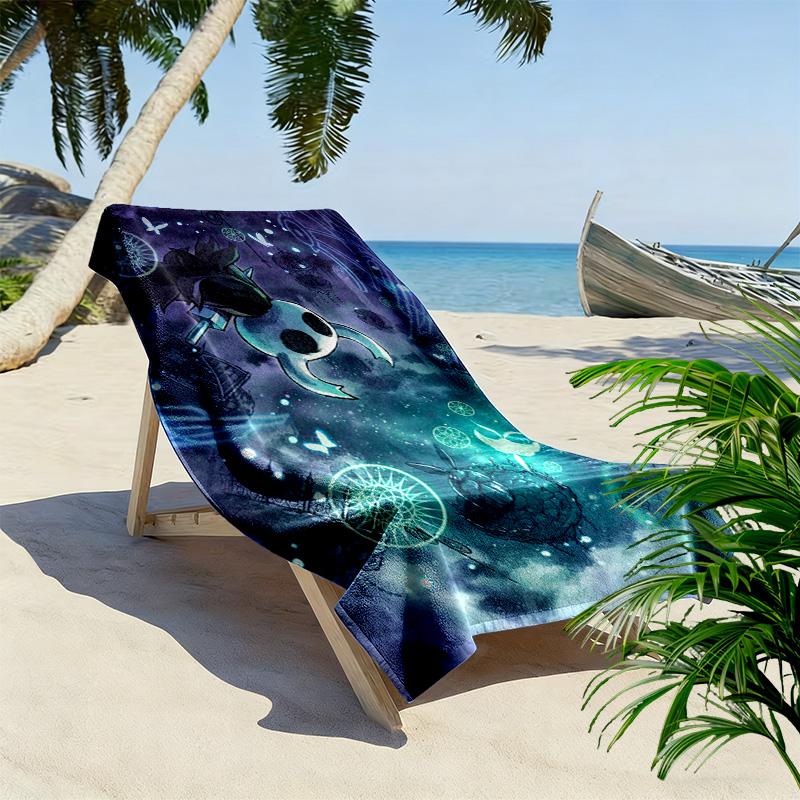 Cartoon print 2D Flat Print Beach Towel, Large Soft Quick Dry Towel for Beach Camping SwimmingXSTJ0915396