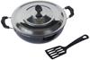Trifri Non,Stick Kadai Turner With Lid  Non Stick Coating Induction Base Cookware Kitchen Accessories Cooking