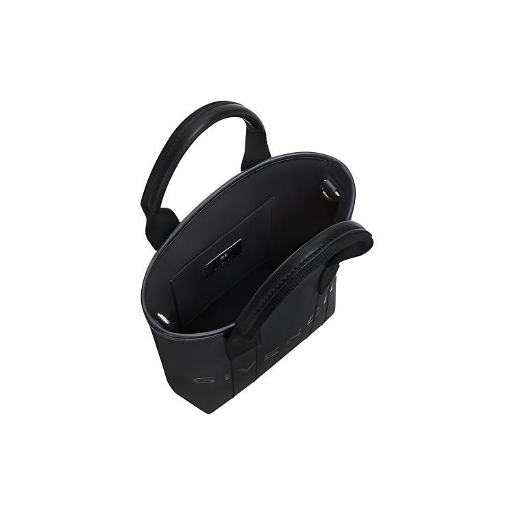 Givenchy Letter Logo Adjustable Detachable Shoulder Strap Solid Color Coated Canvas Tote Shopping Bag Men tote Black BKU03SK1PH-001