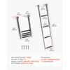 SucceBuy 3/4 Steps Boat Ladder Stainless Steel 600/900 lbs Telescoping Folding Swim Deck Ladder with Anti-Slip Steps for Yacht