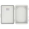 Outdoor Electrical Junction Box, 11.81 x 7.87 x 7.08 in, ABS Plastic Electrical Enclosure Box with Hinged Cover Stainless Steel Latch, IP67 Dustproof