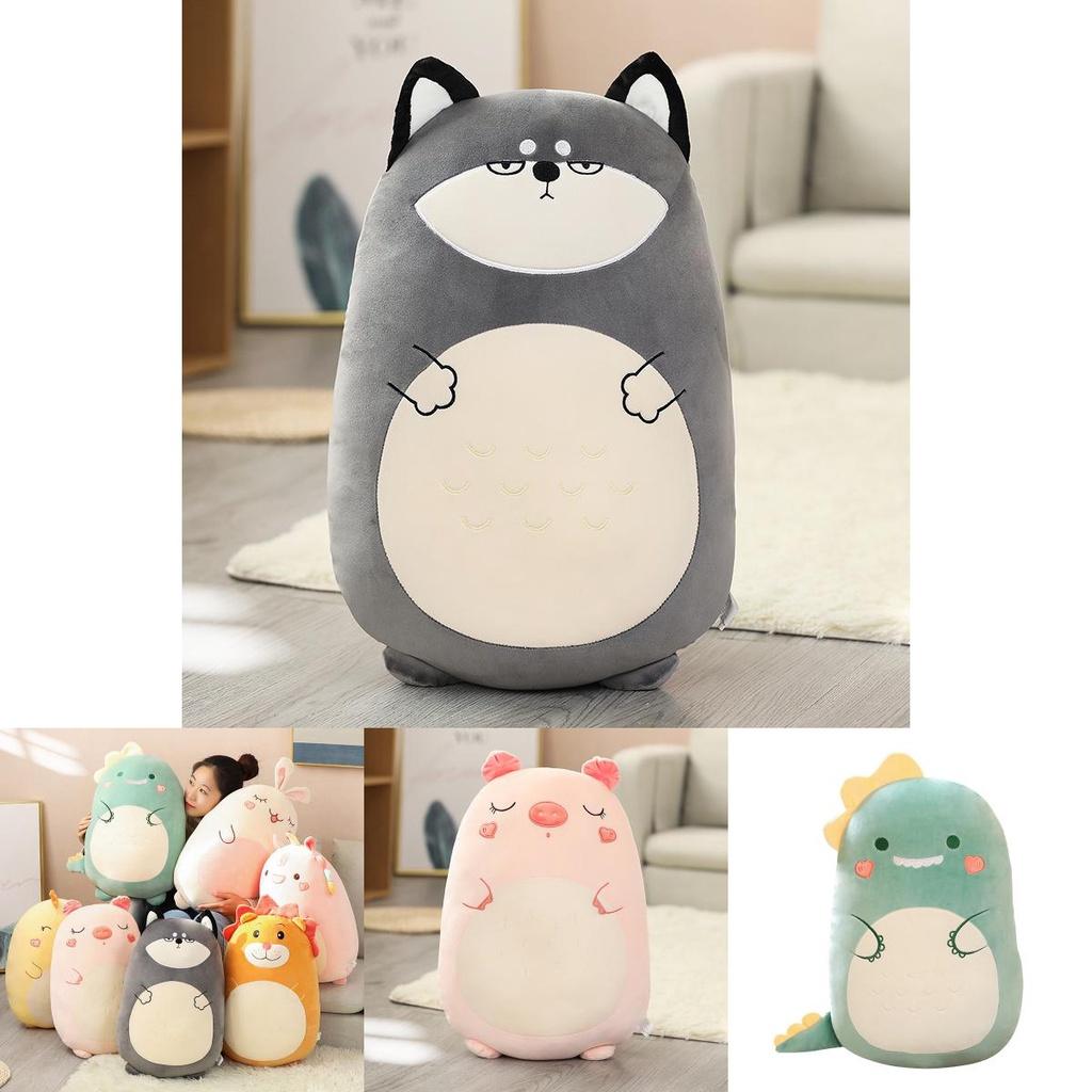 Soft And Adorable Animal Plush Toy Pillow For Children's Gift Dinosaur/lion 17.1in-31.5in